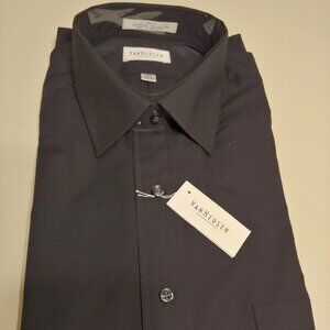 Van Heusen Black Long Sleeve Dress Shirt